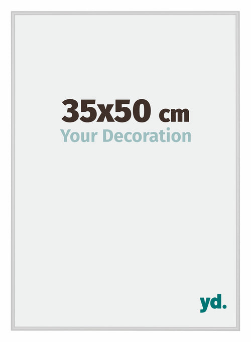 Miami Aluminium Bilderrahmen 35x50cm Silber Matt Vorne Messe | Yourdecoration.at