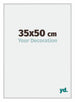 Miami Aluminium Bilderrahmen 35x50cm Silber Matt Vorne Messe | Yourdecoration.at