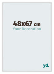 Miami Aluminium Bilderrahmen 48x67cm Silber Matt Vorne Messe | Yourdecoration.at