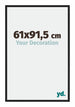Miami Aluminium Bilderrahmen 61x91 5cm Schwarz Hochglanz Vorne Messe | Yourdecoration.at