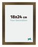 Mura MDF Bilderrahmen 18x24cm Bronze Dekor Vorne Messe | Yourdecoration.at