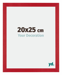 Mura MDF Bilderrahmen 20x25cm Rot Vorne Messe | Yourdecoration.at