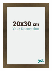 Mura MDF Bilderrahmen 20x30cm Bronze Dekor Vorne Messe | Yourdecoration.at