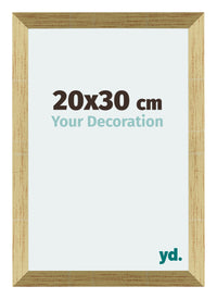 Mura MDF Bilderrahmen 20x30cm Gold Glanz Vorne Messe | Yourdecoration.at
