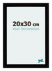 Mura MDF Bilderrahmen 20x30cm Schwarz Hochglanz Vorne Messe | Yourdecoration.at