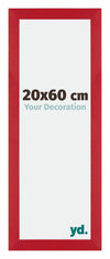 Mura MDF Bilderrahmen 20x60cm Rot Vorne Messe | Yourdecoration.at