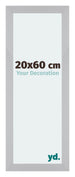 Mura MDF Bilderrahmen 20x60cm Silber Matt Vorne Messe | Yourdecoration.at