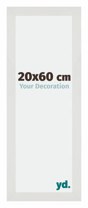 Mura MDF Bilderrahmen 20x60cm Weiss Matt Vorne Messe | Yourdecoration.at