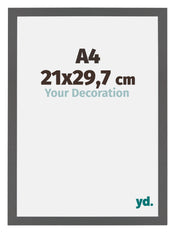 Mura MDF Bilderrahmen 21x29 7cm A4 Antrazit Messe | Yourdecoration.at