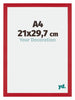 Mura MDF Bilderrahmen 21x29 7cm A4 Rot Vorne Messe | Yourdecoration.at