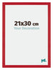 Mura MDF Bilderrahmen 21x30cm Rot Vorne Messe | Yourdecoration.at