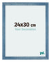Mura MDF Bilderrahmen 24x30cm Hell Blau Geveegd Vorne Messe | Yourdecoration.at