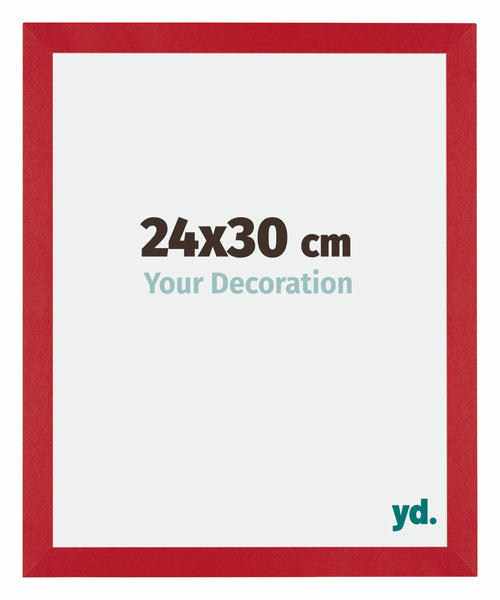 Mura MDF Bilderrahmen 24x30cm Rot Vorne Messe | Yourdecoration.at