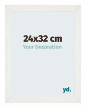 Mura MDF Bilderrahmen 24x32cm Weiß Gewischt Vorne Messe | Yourdecoration.at