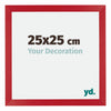 Mura MDF Bilderrahmen 25x25cm Rot Vorne Messe | Yourdecoration.at