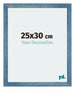 Mura MDF Bilderrahmen 25x30cm Hell Blau Geveegd Vorne Messe | Yourdecoration.at