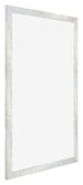 Mura MDF Bilderrahmen 25x35cm Silberglanz Vintage Vorne Schrag | Yourdecoration.at