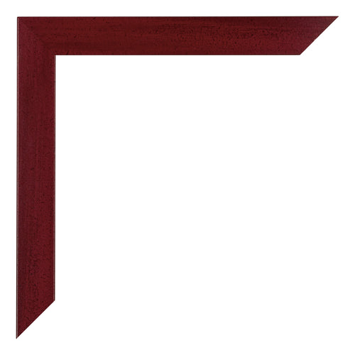 Mura MDF Bilderrahmen 25x35cm Weinrot Gewischt Detail Ecke | Yourdecoration.at