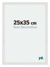 Mura MDF Bilderrahmen 25x35cm Weiss Matt Vorne Messe | Yourdecoration.at