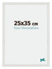 Mura MDF Bilderrahmen 25x35cm Weiss Matt Vorne Messe | Yourdecoration.at