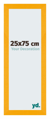 Mura MDF Bilderrahmen 25x75cm Gelb Vorne Messe | Yourdecoration.at