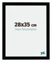 Mura MDF Bilderrahmen 28x35cm Schwarz Hochglanz Vorne Messe | Yourdecoration.at