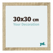 Mura MDF Bilderrahmen 30x30cm Sonoma Eiche Vorne Messe | Yourdecoration.at