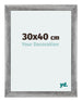Mura MDF Bilderrahmen 30x40cm Grau Gewischt Vorne Messe | Yourdecoration.at