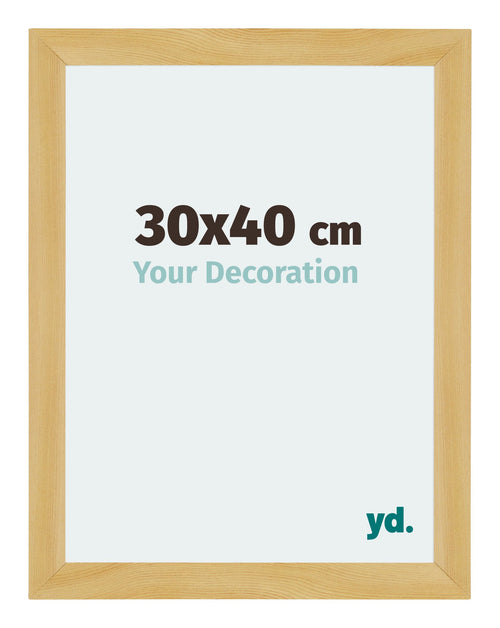 Mura MDF Bilderrahmen 30x40cm Kiefer Dekor Vorne Messe | Yourdecoration.at