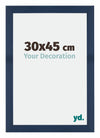 Mura MDF Bilderrahmen 30x45cm Dunkelblau Gewischt Vorne Messe | Yourdecoration.at