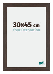 Mura MDF Bilderrahmen 30x45cm Eiche Dunkel Vorne Messe | Yourdecoration.at