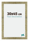 Mura MDF Bilderrahmen 30x45cm Gold Antik Vorne Messe | Yourdecoration.at
