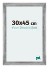 Mura MDF Bilderrahmen 30x45cm Grau Gewischt Vorne Messe | Yourdecoration.at