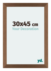 Mura MDF Bilderrahmen 30x45cm Kupfer Dekor Vorne Messe | Yourdecoration.at