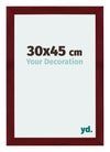 Mura MDF Bilderrahmen 30x45cm Weinrot Gewischt Vorne Messe | Yourdecoration.at