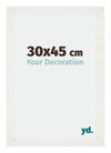 Mura MDF Bilderrahmen 30x45cm Weiss Gewischt Vorne Messe | Yourdecoration.at