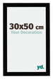 Mura MDF Bilderrahmen 30x50cm Schwarz Hochglanz Vorne Messe | Yourdecoration.at