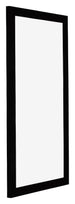 Mura MDF Bilderrahmen 30x60cm Schwarz Hochglanz Vorne Schrag | Yourdecoration.at