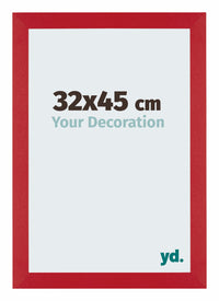 Mura MDF Bilderrahmen 32x45cm Rot Vorne Messe | Yourdecoration.at