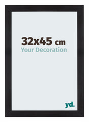 Mura MDF Bilderrahmen 32x45cm Schwarz Gemasert Vorne Messe | Yourdecoration.at