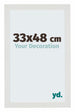 Mura MDF Bilderrahmen 33x48cm Weiß Matt Vorne Messe | Yourdecoration.at