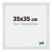 Mura MDF Bilderrahmen 35x35cm Weiss Matt Vorne Messe | Yourdecoration.at