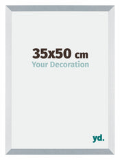 Mura MDF Bilderrahmen 35x50cm Aluminium Geburstet Vorne Messe | Yourdecoration.at