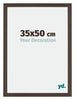 Mura MDF Bilderrahmen 35x50cm Eiche Dunkel Vorne Messe | Yourdecoration.at