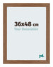 Mura MDF Bilderrahmen 36x48cm Eiche Rustikal Vorne Messe | Yourdecoration.at