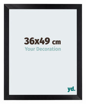 Mura MDF Bilderrahmen 36x49cm Schwarz Matt Vorne Messe | Yourdecoration.at