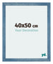Mura MDF Bilderrahmen 40x50cm Hell Blau Geveegd Vorne Messe | Yourdecoration.at