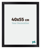Mura MDF Bilderrahmen 40x55cm Schwarz Matt Vorne Messe | Yourdecoration.at