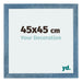 Mura MDF Bilderrahmen 45x45cm Hell Blau Geveegd Vorne Messe | Yourdecoration.at