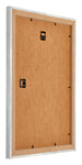 Mura MDF Bilderrahmen 45x60cm Silberglanz Vintage Rucksteite Schrag | Yourdecoration.at